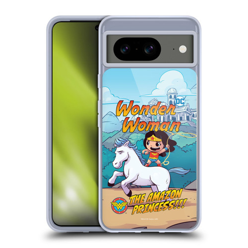 Super Friends DC Comics Toddlers Comic Covers Wonder Woman 2 Soft Gel Case for Google Pixel 8