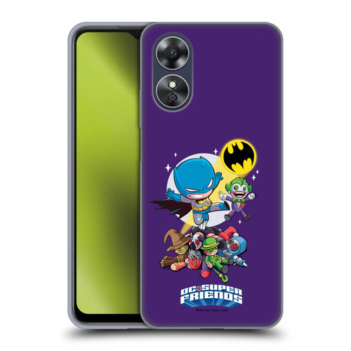 Super Friends DC Comics Toddlers Composed Art Batman Soft Gel Case for OPPO A17