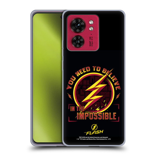 The Flash TV Series Graphics Believe Soft Gel Case for Motorola Moto Edge 40