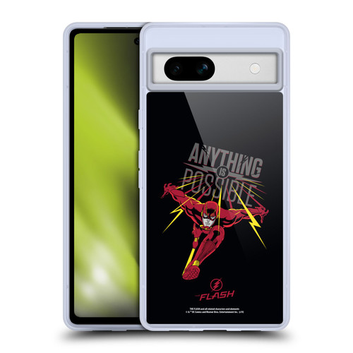 The Flash TV Series Graphics Barry Anything Is Possible Soft Gel Case for Google Pixel 7a