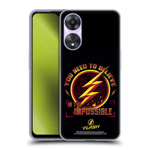 The Flash TV Series Graphics Believe Soft Gel Case for OPPO A78 4G
