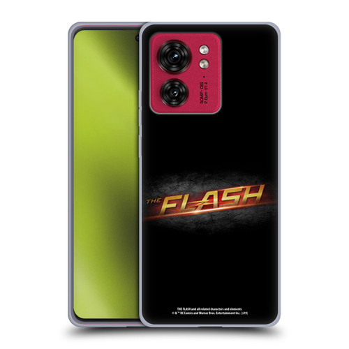 The Flash TV Series Logos Black Soft Gel Case for Motorola Moto Edge 40
