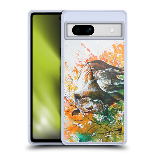 Graeme Stevenson Assorted Designs Rhino Soft Gel Case for Google Pixel 7a
