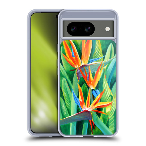 Graeme Stevenson Assorted Designs Birds Of Paradise Soft Gel Case for Google Pixel 8