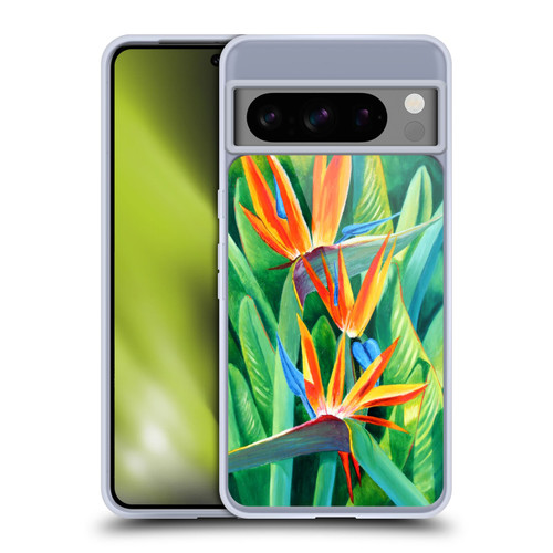 Graeme Stevenson Assorted Designs Birds Of Paradise Soft Gel Case for Google Pixel 8 Pro