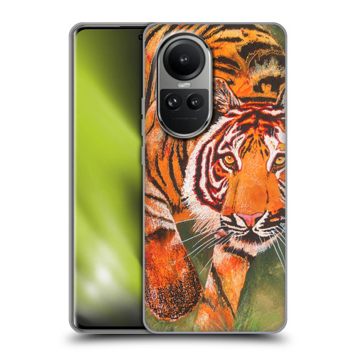 Graeme Stevenson Assorted Designs Tiger 1 Soft Gel Case for OPPO Reno10 5G / Reno10 Pro 5G