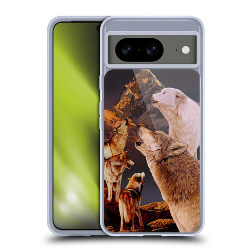 Graeme Stevenson Wildlife Wolves 2 Soft Gel Case for Google Pixel 8