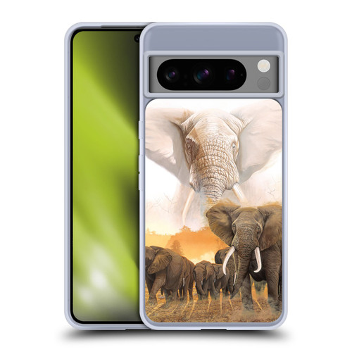 Graeme Stevenson Wildlife Elephants Soft Gel Case for Google Pixel 8 Pro