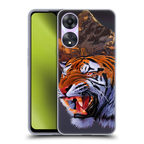 Graeme Stevenson Wildlife Tiger Soft Gel Case for OPPO A78 4G