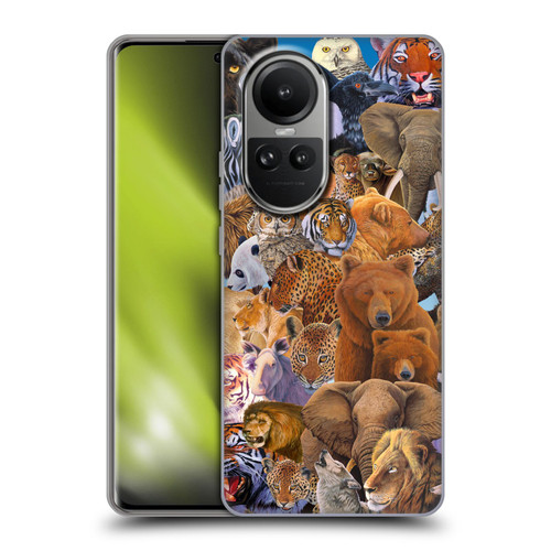 Graeme Stevenson Wildlife Animals Soft Gel Case for OPPO Reno10 5G / Reno10 Pro 5G