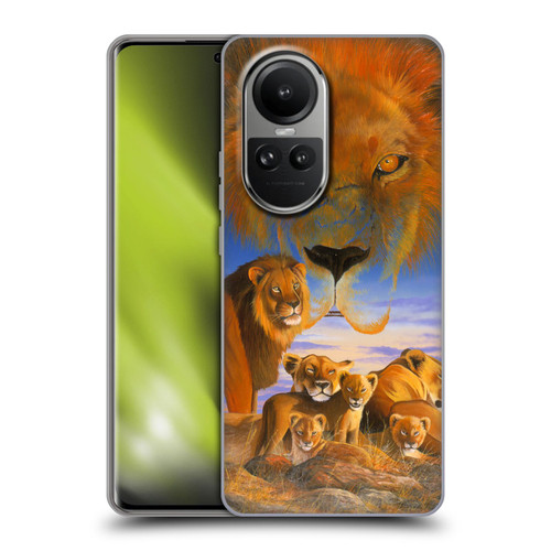 Graeme Stevenson Wildlife Lions Soft Gel Case for OPPO Reno10 5G / Reno10 Pro 5G