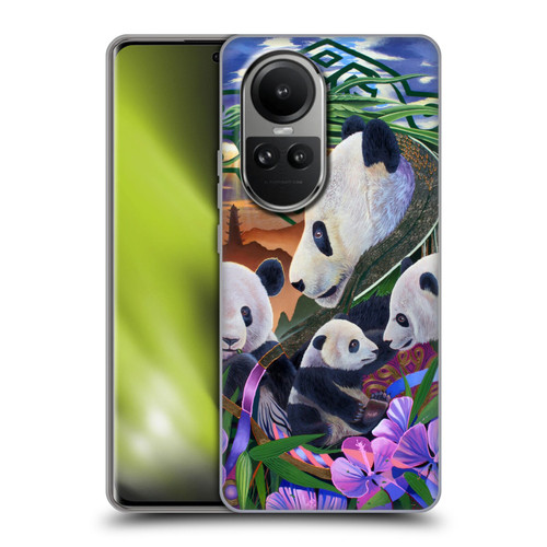 Graeme Stevenson Wildlife Pandas Soft Gel Case for OPPO Reno10 5G / Reno10 Pro 5G