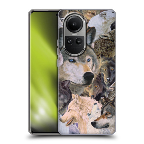 Graeme Stevenson Wildlife Wolves 1 Soft Gel Case for OPPO Reno10 5G / Reno10 Pro 5G