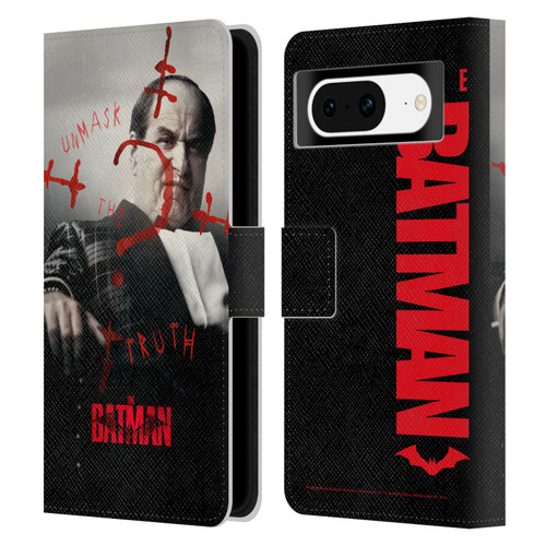 The Batman Posters Penguin Unmask The Truth Leather Book Wallet Case Cover For Google Pixel 8
