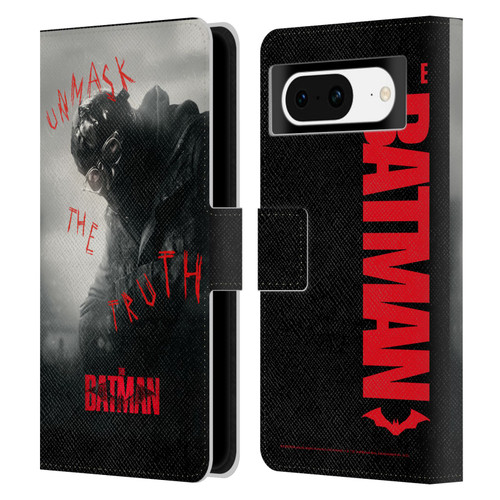 The Batman Posters Riddler Unmask The Truth Leather Book Wallet Case Cover For Google Pixel 8
