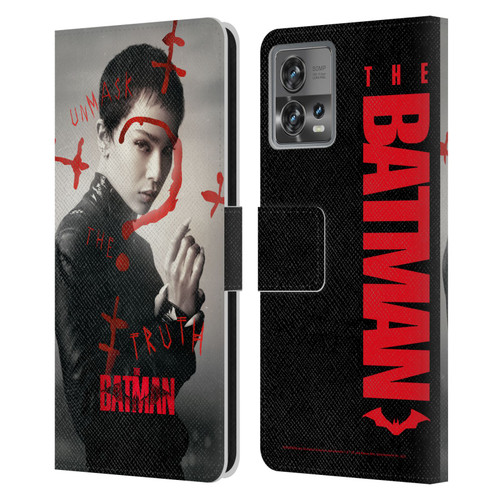 The Batman Posters Catwoman Unmask The Truth Leather Book Wallet Case Cover For Motorola Moto Edge 30 Fusion