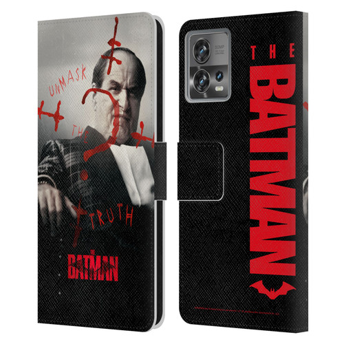 The Batman Posters Penguin Unmask The Truth Leather Book Wallet Case Cover For Motorola Moto Edge 30 Fusion