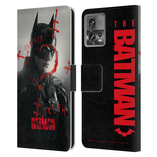 The Batman Posters Unmask The Truth Leather Book Wallet Case Cover For Motorola Moto Edge 30 Fusion