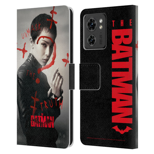 The Batman Posters Catwoman Unmask The Truth Leather Book Wallet Case Cover For Motorola Moto Edge 40