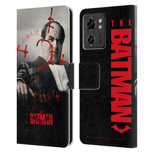 The Batman Posters Penguin Unmask The Truth Leather Book Wallet Case Cover For Motorola Moto Edge 40