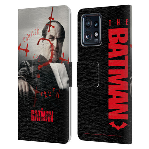 The Batman Posters Penguin Unmask The Truth Leather Book Wallet Case Cover For Motorola Moto Edge 40 Pro