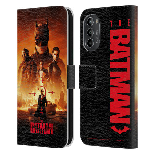 The Batman Posters Group Leather Book Wallet Case Cover For Motorola Moto G82 5G