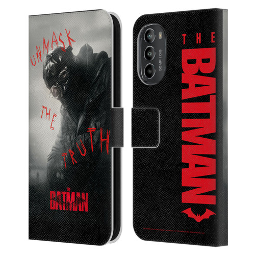 The Batman Posters Riddler Unmask The Truth Leather Book Wallet Case Cover For Motorola Moto G82 5G