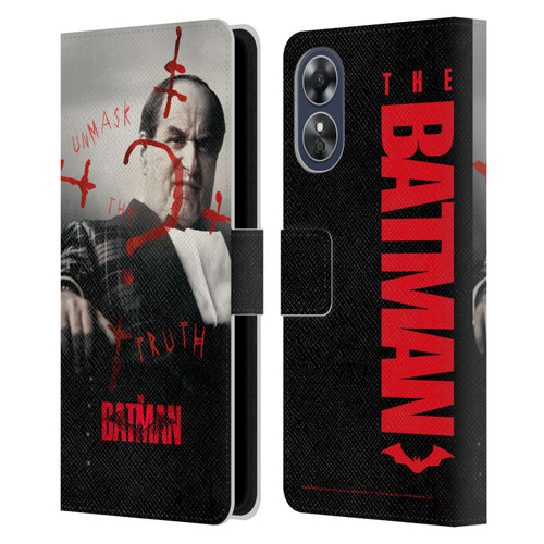 The Batman Posters Penguin Unmask The Truth Leather Book Wallet Case Cover For OPPO A17