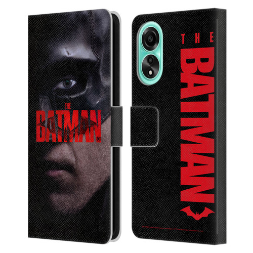 The Batman Posters Close Up Leather Book Wallet Case Cover For OPPO A78 5G