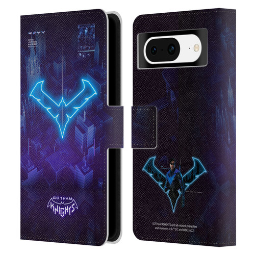 Gotham Knights Character Art Nightwing Leather Book Wallet Case Cover For Google Pixel 8