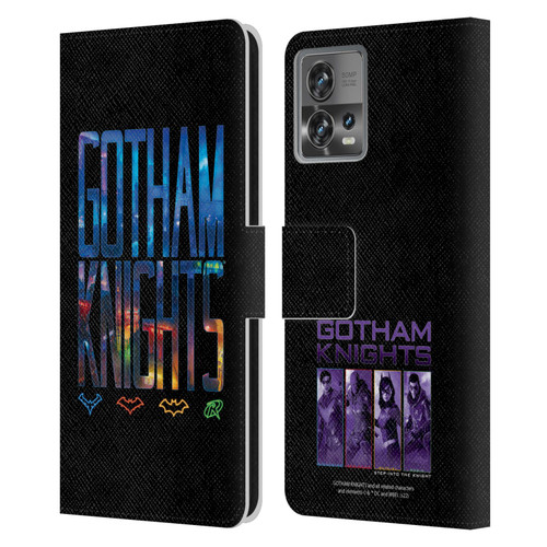 Gotham Knights Character Art Logo Leather Book Wallet Case Cover For Motorola Moto Edge 30 Fusion