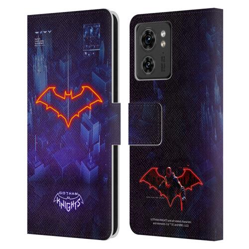Gotham Knights Character Art Red Hood Leather Book Wallet Case Cover For Motorola Moto Edge 40