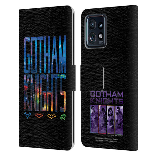 Gotham Knights Character Art Logo Leather Book Wallet Case Cover For Motorola Moto Edge 40 Pro