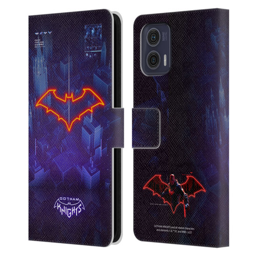 Gotham Knights Character Art Red Hood Leather Book Wallet Case Cover For Motorola Moto G73 5G