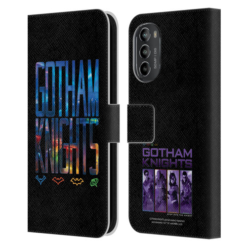 Gotham Knights Character Art Logo Leather Book Wallet Case Cover For Motorola Moto G82 5G