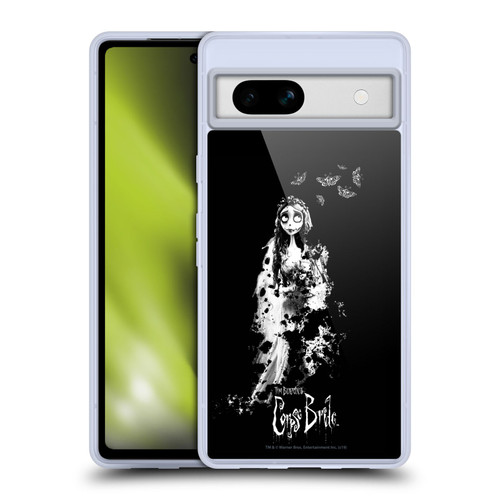 Corpse Bride Key Art Emily Splatters Soft Gel Case for Google Pixel 7a
