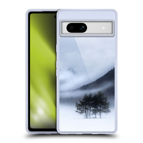 Patrik Lovrin Magical Foggy Landscape Fog, Mountains And A Tree Soft Gel Case for Google Pixel 7a