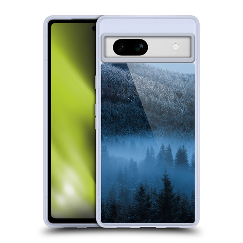 Patrik Lovrin Magical Foggy Landscape Magical Fog Over Snowy Forest Soft Gel Case for Google Pixel 7a