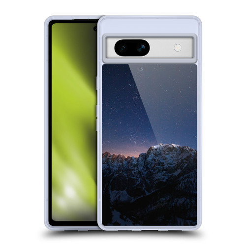 Patrik Lovrin Night Sky Stars Above Mountains Soft Gel Case for Google Pixel 7a