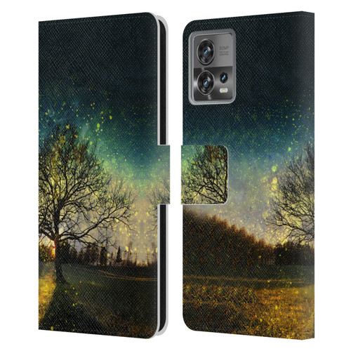Patrik Lovrin Dreams Vs Reality Magical Fireflies Dreamy Leather Book Wallet Case Cover For Motorola Moto Edge 30 Fusion