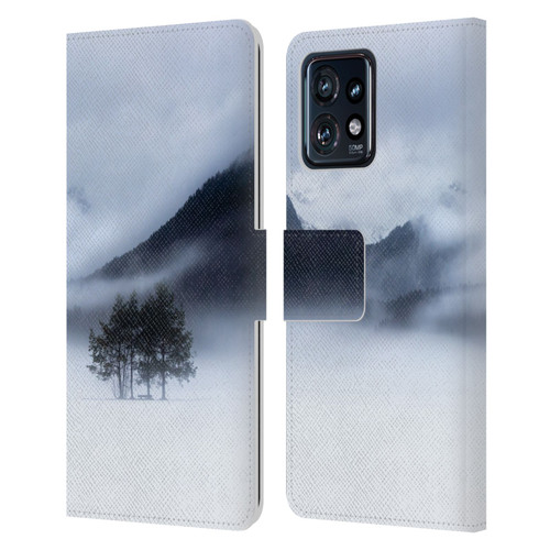 Patrik Lovrin Magical Foggy Landscape Fog, Mountains And A Tree Leather Book Wallet Case Cover For Motorola Moto Edge 40 Pro