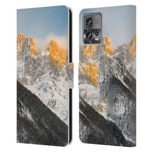 Patrik Lovrin Magical Sunsets Last Light On Slovenian Alps Leather Book Wallet Case Cover For Motorola Moto Edge 30 Fusion