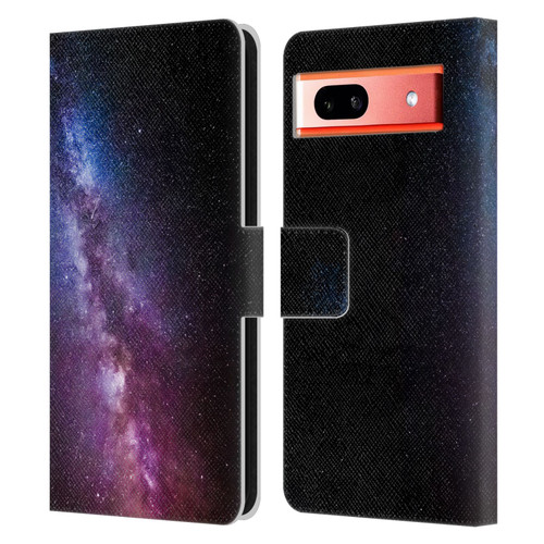 Patrik Lovrin Night Sky Milky Way Bright Colors Leather Book Wallet Case Cover For Google Pixel 7a