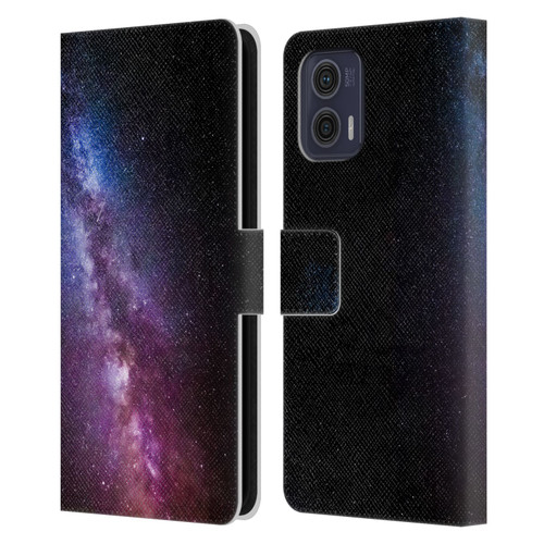 Patrik Lovrin Night Sky Milky Way Bright Colors Leather Book Wallet Case Cover For Motorola Moto G73 5G
