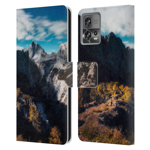 Patrik Lovrin Wanderlust In Awe Of The Mountains Leather Book Wallet Case Cover For Motorola Moto Edge 30 Fusion