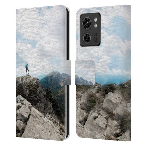 Patrik Lovrin Wanderlust Looking Over New Adventures Leather Book Wallet Case Cover For Motorola Moto Edge 40