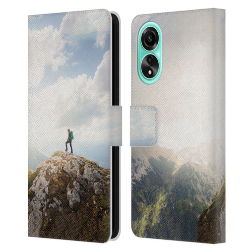 Patrik Lovrin Wanderlust Mountain Wanderer Leather Book Wallet Case Cover For OPPO A78 4G