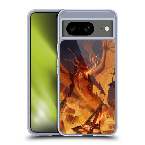 Piya Wannachaiwong Dragons Of Fire Dragonfire Soft Gel Case for Google Pixel 8