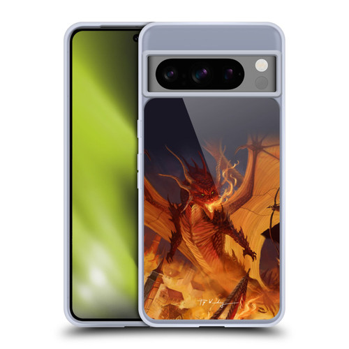 Piya Wannachaiwong Dragons Of Fire Dragonfire Soft Gel Case for Google Pixel 8 Pro