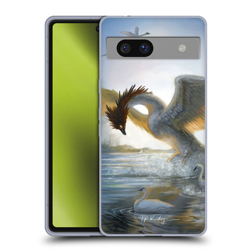 Piya Wannachaiwong Dragons Of Sea And Storms Swan Dragon Soft Gel Case for Google Pixel 7a